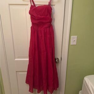 Elegant Red Maxi Dress